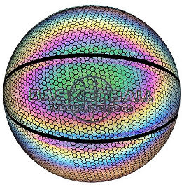 YKI כדורסל מס 5 מחזיר אור צבע כהה GLOW BALL