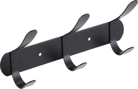 Aquila קולב מגבות 3 ווים Set & Stick עגול אפור מטאלי