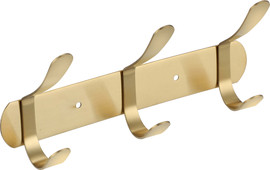 Aquila קולב מגבות 3 ווים Set & Stick עגול זהב מוברש