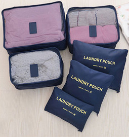 Camel Mountain סט קוביות אריזה River™ 6 חלקים לארגון וסידור המזוודה - Navy Blue