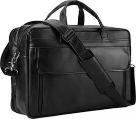 Camel Mountain תיק עסקים The Johnny Pro 25L למחשב 17 אינץ' מעור אמיתי מבית כאמל מאונטין - שחור (17) אינץ