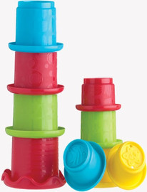 PlayGro מגדל כוסות צבעוני
