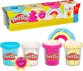 Play-Doh מארז 4 צבעי קונפטי פליידו