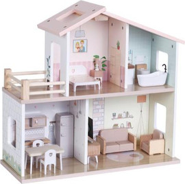 Pit Toys בית בובות קלאסי מעץ