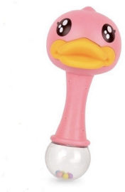 Hilis רעשן ברווז ורוד B.Duck