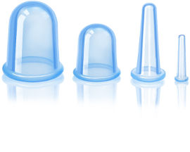 Medical Beauty סט 4 כוסות רוח מסיליקון