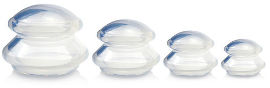 Medical Beauty סט 4 כוסות רוח מסיליקון רפואי