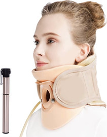 Medical Beauty צווארון תומך צוואר מתנפח להקלה על כאבי צוואר NeckAir