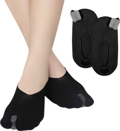 Medical Beauty גרבי בד עם מפריד בוהן מסיליקון SoftShape