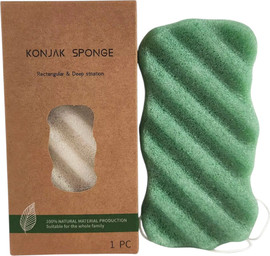 Medical Beauty ספוג קונג’אק טבעי לניקוי הפנים והגוף GreenKonjac