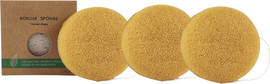 Medical Beauty YellowKonjac – מארז 3 יחידות ספוג קונג’אק טבעי לניקוי הפנים והגוף