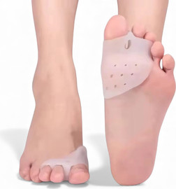 Medical Beauty מפריד אצבעות מסיליקון עם רפידה לכף הרגל Toely