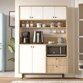 Twins design ארון שירות למטבח /למשרד לבן בשילוב עץ דגם אקוודור