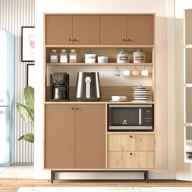 Twins design ארון שירות למטבח /למשרד בצבע אדמה משולב עץ דגם אקוודור