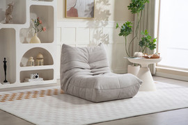 Twins design כורסת רביצה ייחודית דגם aria בצבע אפור בהיר מבית Twins Design