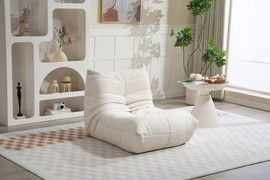 Twins design כורסת רביצה ייחודית דגם Alva בצבע לבן מבית Twins Design
