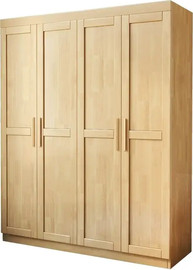 Twins design ארון בגדים 4 דלתות בצבע עץ טבעי דגם איתן מבית Twins Design