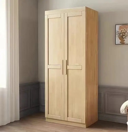 Twins design ארון בגדים שתי דלתות איכותי ומרענן דגם לביא בצבע עץ טבעי מבית Twins Design