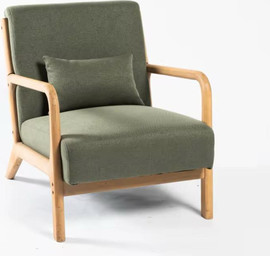 Twins design כורסא מעוצבת דגם נויה בצבע ירוק מבית TWINS DESIGN