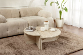 Twins design שולחן סלון בצבע אבן דגם איתן מבית TWINS DESIGN