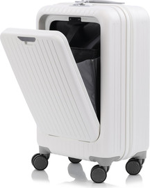 Camel Mountain מזוודה The SeeThru™ Xtreme - White zipper box