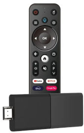 Gti סטרימר ANDROID TV STICK 4K גירסה 10 + שלט חכם כולל מגוון תוכנות ונגני מדיה