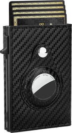 Camel Mountain ארנק The Dudes™ Pro מותאם ל-Airtag עם הגנת RFID - Carbon Black