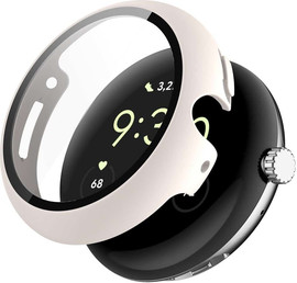 SmartCase כיסוי מלא PC לשעון Google Pixel Watch 1/2/3 41mm צבע White