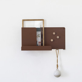 COLLECTIE All-set compact מדף ברזל בצבע חלודה