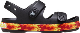 Crocs Crocs Crocband Cruiser Flames - סנדלי קרוקס קרוקבנד לילדים בצבע שחור