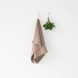 UNIQOOK מגבת מטבח פשתן – חום אפרפר
