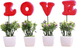 פלד יבוא ושיווק דמוי עציץ עם אותיות LOVE אהבה בצבעים שונים צבע אדום