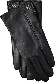 CK METAL CK LEATHER GLOVES