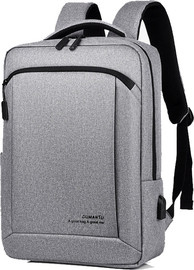 Camel Mountain תיק גב TrailTech Platinum למחשב 16 אינץ' עם יציאת USB מבית כאמל מאונטין - Light Gray