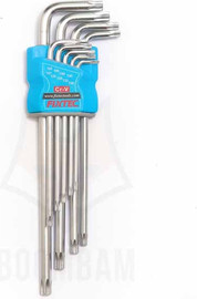 Fixtec סט מפתחות אלן כוכב קצר 9 יח', Fixtec