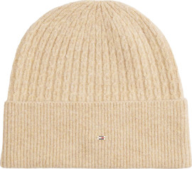 TOMMY HILFIGER TH CABLE ENAMEL FLAG BEANIE