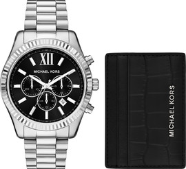MICHAEL KORS סט שעון וארנק לגבר מבית Michael Kors קולקציית LEXINGTON דגם MK1091SET
