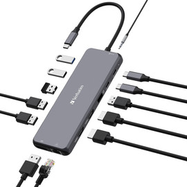 Verbatim תחנת עגינה VERBATIM USB-C™PRO MULTIPORT HUB 13 Port