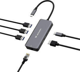 Verbatim תחנת עגינה Verbatim USB-C Essentials Multiport Hub 6 Port with RJ45