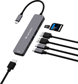 Verbatim תחנת עגינה Verbatim USB-C Essentials Multiport Hub 7 Port