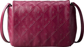 CK EMBLEM AOP PUFFER FLAP CROSSBODY