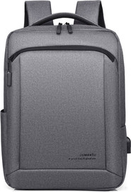 Camel Mountain תיק גב TrailTech Platinum למחשב 16 אינץ' עם יציאת USB מבית כאמל מאונטין - אפור כהה