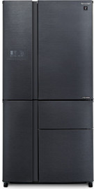 שארפ מקרר 5 דלתות 668 ליטר Sharp SJ-9630-SL עם התקן שבת מהדרין - גימור נירוסטה מושחרת