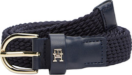 TOMMY HILFIGER חגורה דמוי עור מבית TOMMY דגם TOM-AW0AW17973-DW6-80