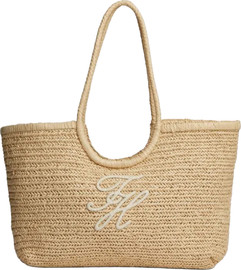 TOMMY HILFIGER TH ELEVATED SUMMER TOTE RAFFIA