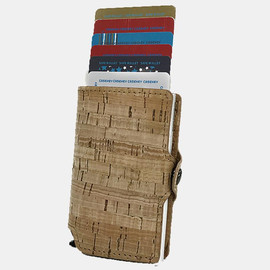 Camel Mountain ארנק כרטיסים Cork™ Popup עם הגנת RFID - שחור