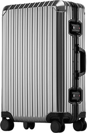Camel Mountain Camel Mountain Premier Pro™ | מזוודת אלומיניום יוקרתית - אפור כהה (29 אינץ)