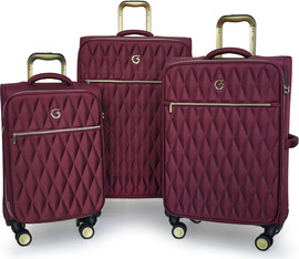 Goby London סט 3 מזוודות בד מתרחבות בנפח רב 20"+25"+29" מבית החברה האנגלית Goby London דגם Crown Victoria