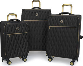 Goby London סט 3 מזוודות בד מתרחבות בנפח רב 20"+25"+29" מבית החברה האנגלית Goby London דגם Crown Victoria