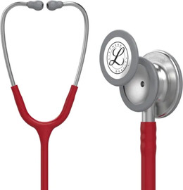 Littmann סטטוסקופ ליטמן קלאסיק צבע אדום בורגונדי. דגם 5627. ממברנה כפולה. יבוא רשמי לישראל.